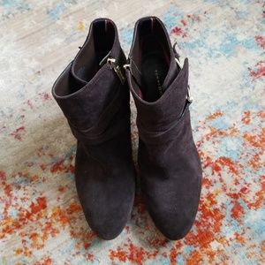 Tommy Hilfiger Suede Brown Ankle Boots